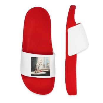A window into warm memories - Women’s Pool Sliders - red - Front