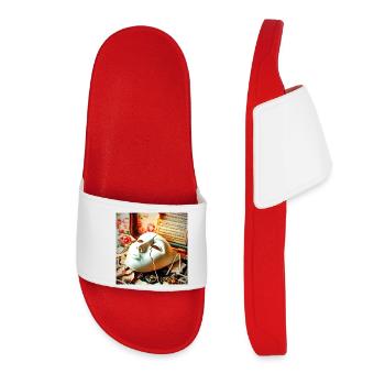 Mask Break Retro Setting - Women’s Pool Sliders - red - Front