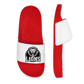 Lion Crest Leichtathletik - Frauen Badelatschen - Rot - Vorne