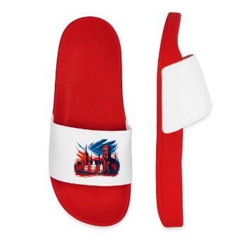 Gdańsk Gdańsk Design: Coat of Arms Art Patriotic - Women’s Pool Sliders - red - Front