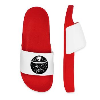 Space Bike Abduction - Women’s Pool Sliders - red - Front