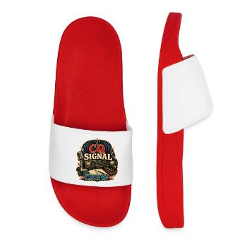 CQ SIGNAL CREW - Women’s Pool Sliders - red - Front