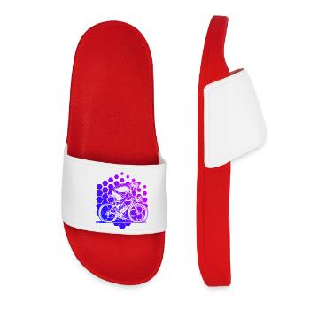 Roadbike motif with recognition value - Women’s Pool Sliders - red - Front