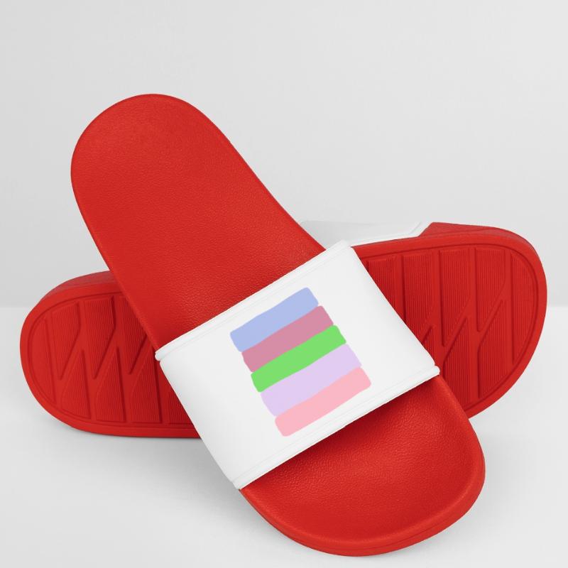 Pastellstreifen-Stack Frauen Badelatschen