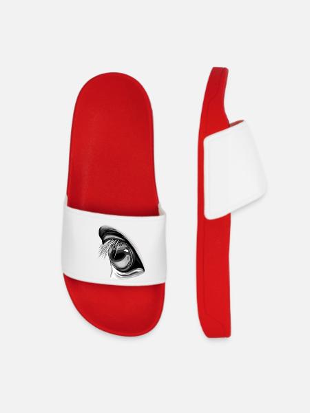Vue de cheval - Claquettes Femme - rouge