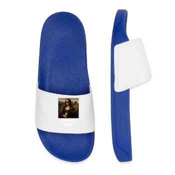 Lisa Leonardo Da Vinci Influenceuse Mona L - Claquettes Femme - bleu roi - Devant