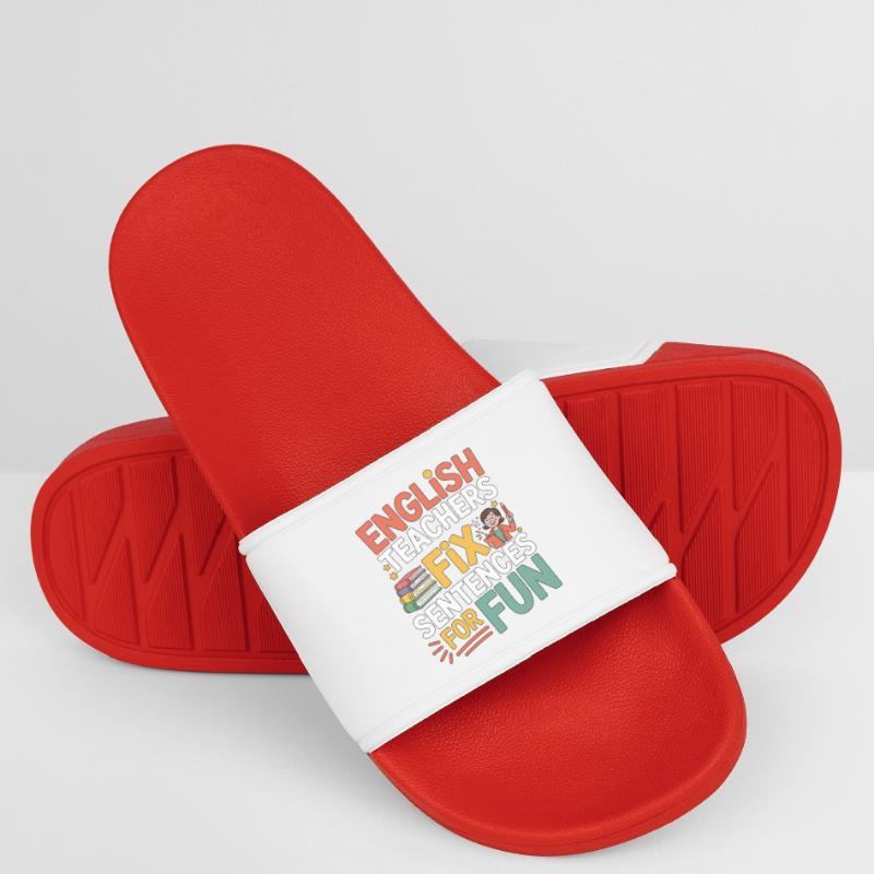 Enseignant d’anglais langue seconde (ESL) Enseignants d’anglais Fix Language Educator Claquettes Femme