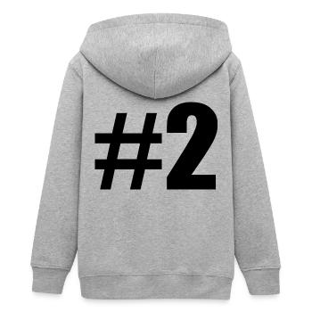 #2 - Teenager Organic Kapuzenjacke Mini Cultivator von Stanley/Stella - Grau meliert - Hinten - AI Model Teenager Male light (155cm)