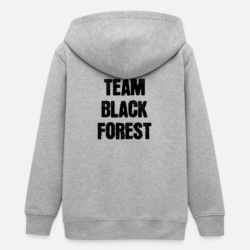 Équipe Forêt-Noire - Veste à capuche ado bio Stanley/Stella - gris chiné
