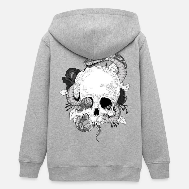 pyton 1 - Veste à capuche ado bio Stanley/Stella - gris chiné