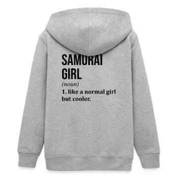 Samouraï - Veste à capuche ado bio Stanley/Stella - gris chiné - Dos - AI Model Teenager Male light (155cm)
