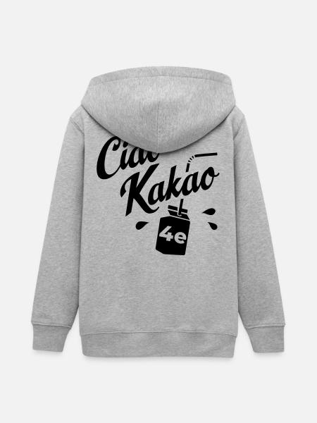 Graduating class 4e - Teens Organic Zip-up Hoodie by Stanley/Stella - heather grey