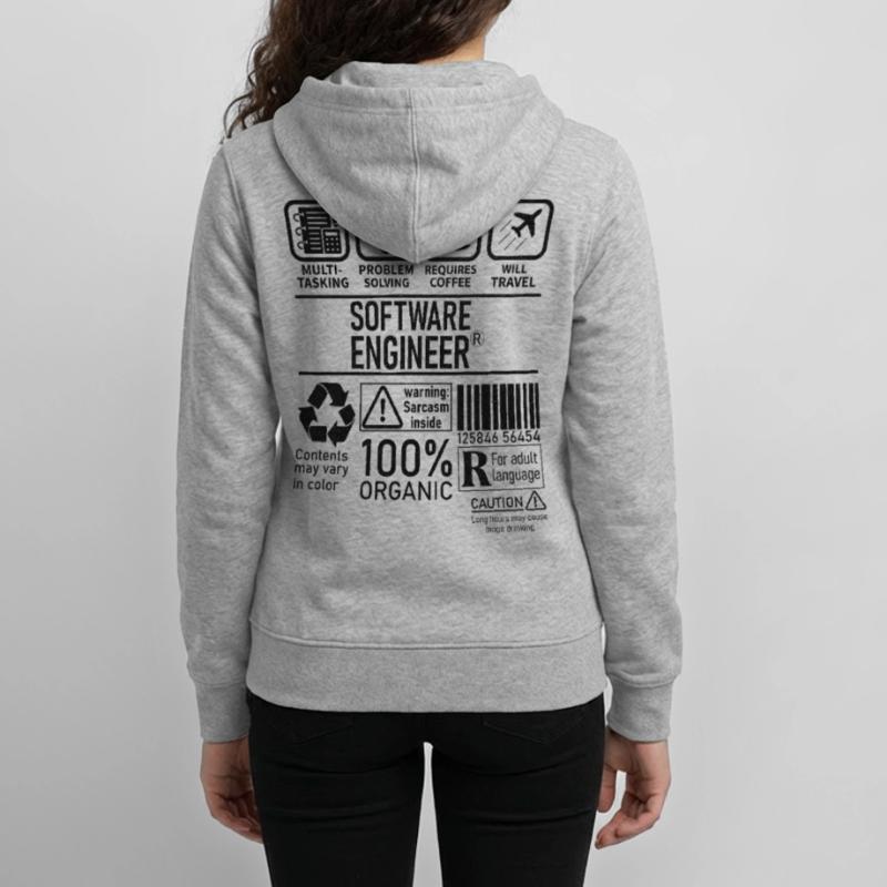 Software Engineer multi tasking problem solving Teens Organic Zip-up Hoodie by Stanley/Stella