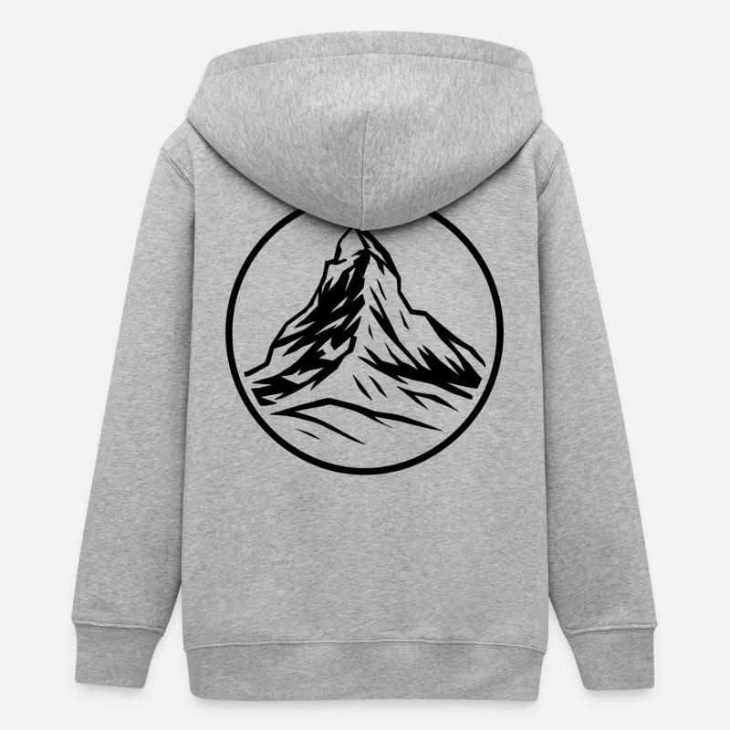 Cervin - Veste à capuche ado bio Stanley/Stella - gris chiné
