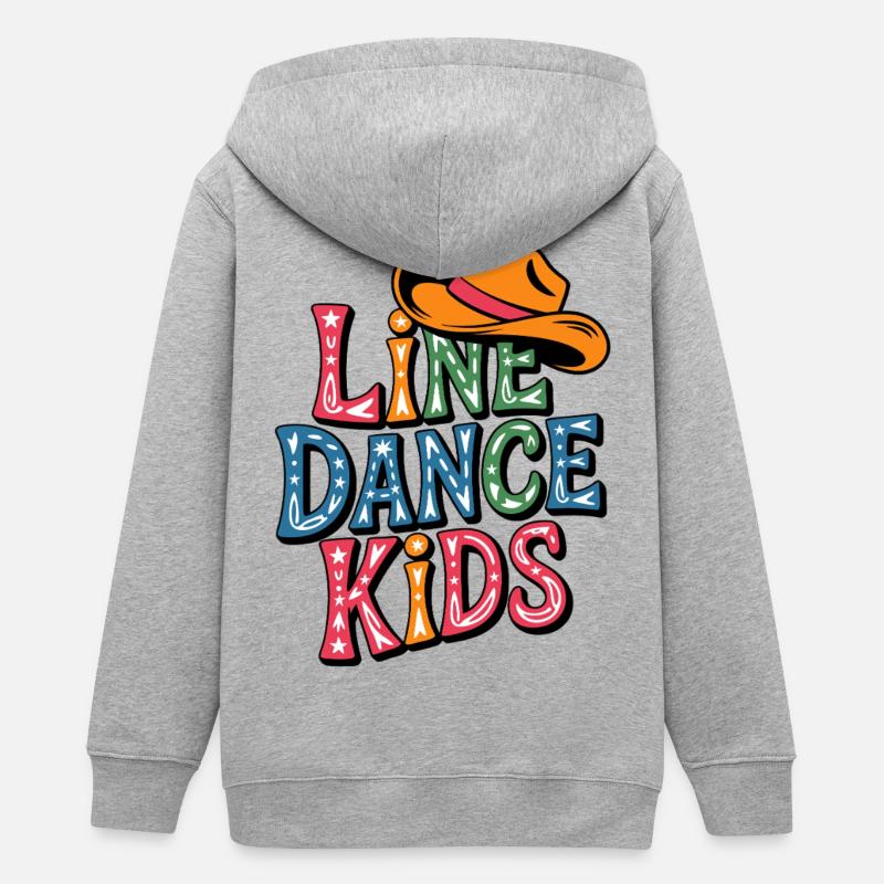 Danse en ligne Enfants - Veste à capuche ado bio Stanley/Stella - gris chiné