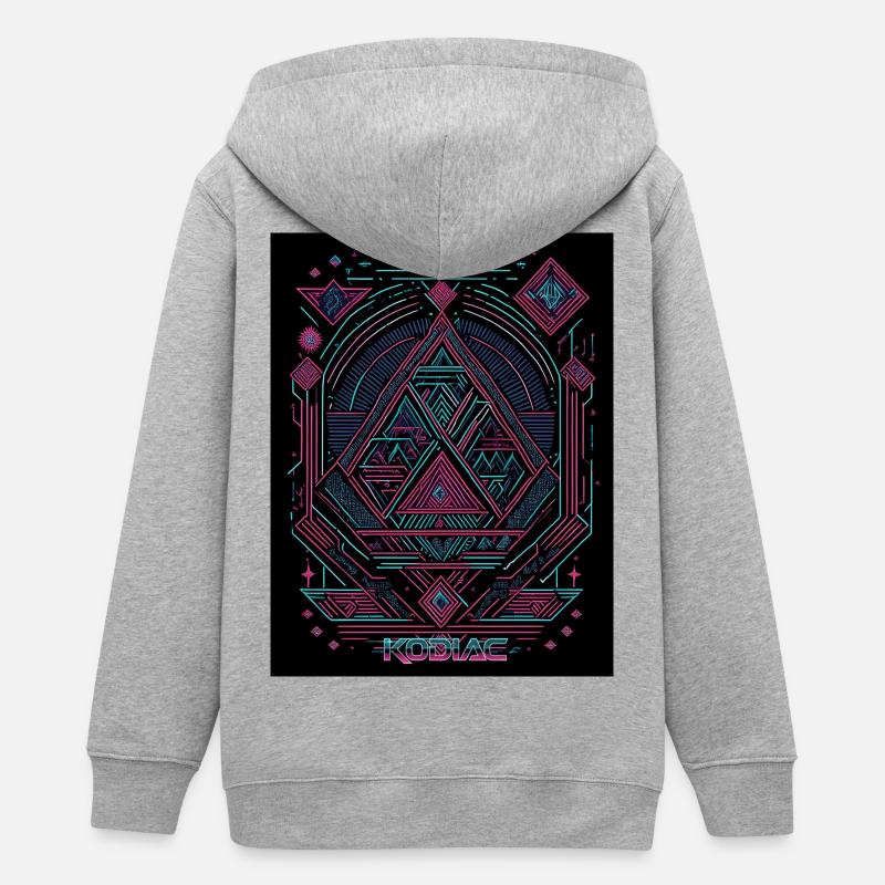 triangle - Veste à capuche ado bio Stanley/Stella - gris chiné