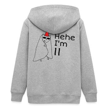 11-jähriges Jubiläum – 11-jähriges Jubiläumsgeschenk - Teenager Organic Kapuzenjacke Mini Cultivator von Stanley/Stella - Grau meliert - Hinten - AI Model Teenager Male light (155cm)