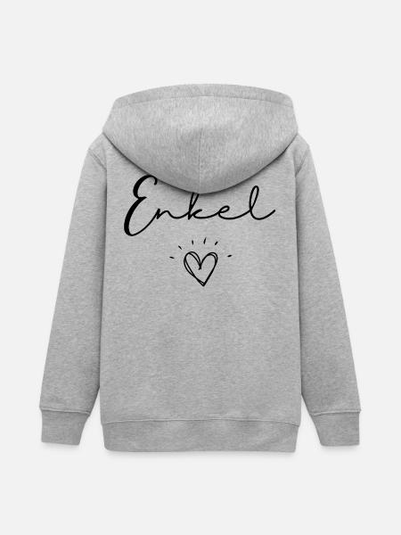 Enkel - Teenager Organic Kapuzenjacke Mini Cultivator von Stanley/Stella - Grau meliert