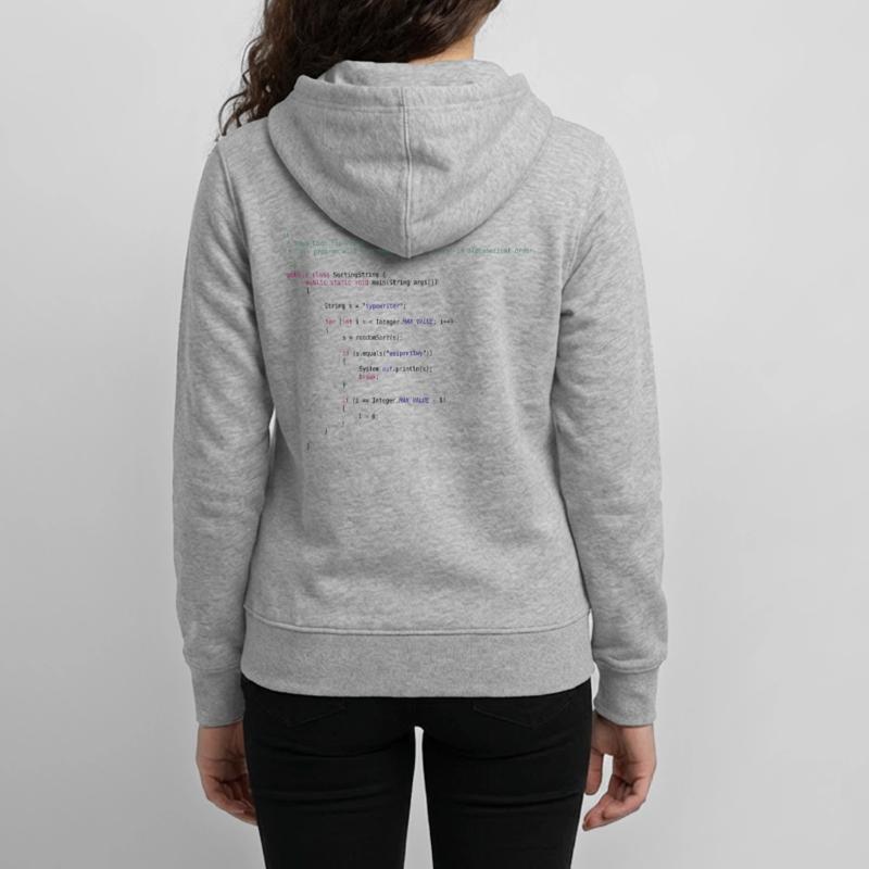 code Java drôle pour trier Veste à capuche ado bio Stanley/Stella