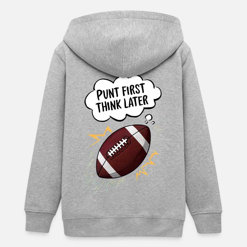 Botter d’abord, réfléchir plus tard - Veste à capuche ado bio Stanley/Stella - gris chiné