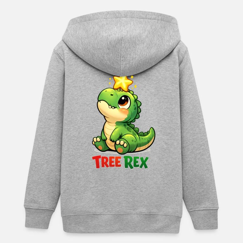 Tree Rex Dino T Rex - Veste à capuche ado bio Stanley/Stella - gris chiné