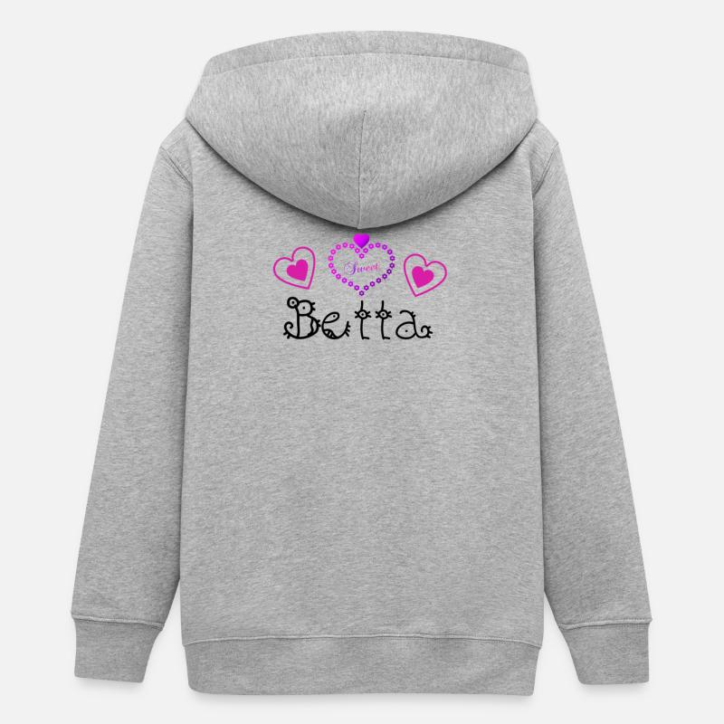 Bella - Veste à capuche ado bio Stanley/Stella - gris chiné
