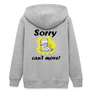 Verletzung Bein gebrochen Gute Besserung Geschenk - Teenager Organic Kapuzenjacke Mini Cultivator von Stanley/Stella - Grau meliert - Hinten - AI Model Teenager Male light (155cm)