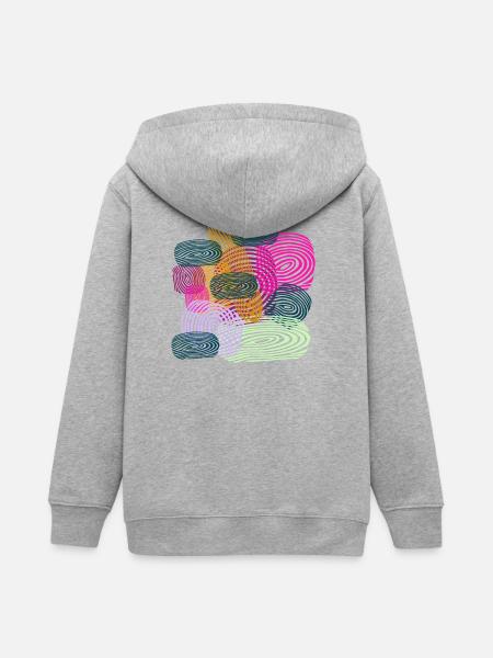 bild - Teenager Organic Kapuzenjacke Mini Cultivator von Stanley/Stella - Grau meliert