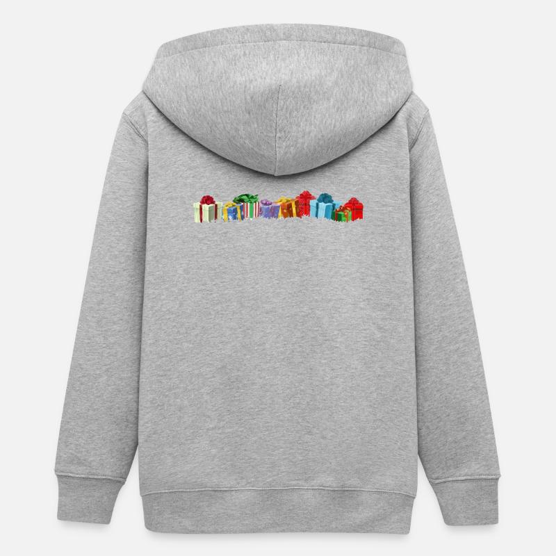 Coffrets cadeaux colorés - Veste à capuche ado bio Stanley/Stella - gris chiné