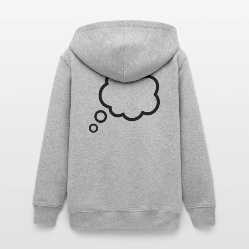Thinking Bubble Comic Thought Bubble Bubble Thoughts Teens Organic Zip-up Hoodie by Stanley/Stella