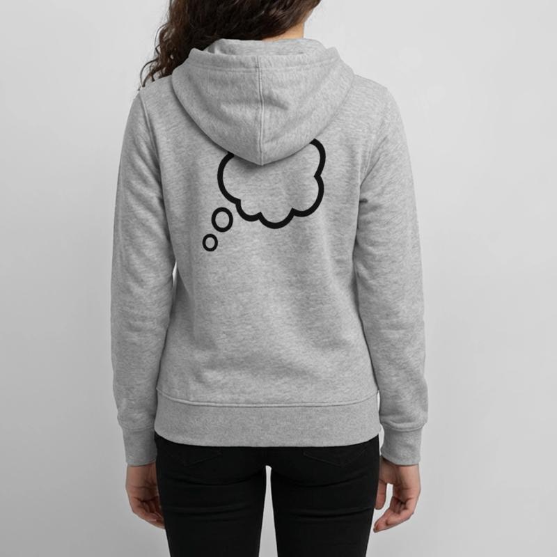 Thinking Bubble Comic Thought Bubble Bubble Thoughts Teens Organic Zip-up Hoodie by Stanley/Stella