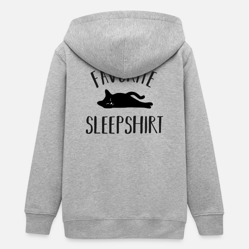 Chats Chats - Veste à capuche ado bio Stanley/Stella - gris chiné