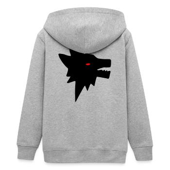 Loup - Veste à capuche ado bio Stanley/Stella - gris chiné - Dos - AI Model Teenager Male light (155cm)
