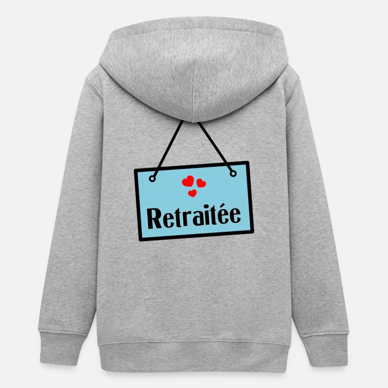 RETRAITEE - Veste à capuche ado bio Stanley/Stella - gris chiné