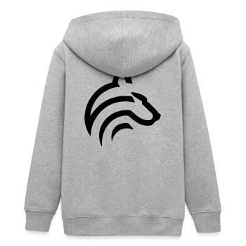 Loup - Veste à capuche ado bio Stanley/Stella - gris chiné - Dos - AI Model Teenager Male light (155cm)
