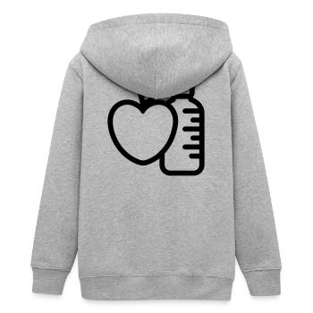 Mode de Vie Sain - Veste à capuche ado bio Stanley/Stella - gris chiné - Dos - AI Model Teenager Male light (155cm)