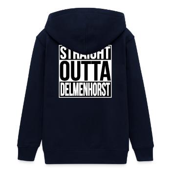 DIRECTEMENT SORTI DELMENHORST - Veste à capuche ado bio Stanley/Stella - marine - Dos - AI Model Teenager Male light (155cm)
