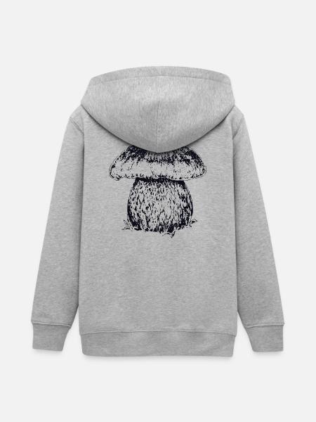 CÈPE DE BORDEAUX - Veste à capuche ado bio Stanley/Stella - gris chiné
