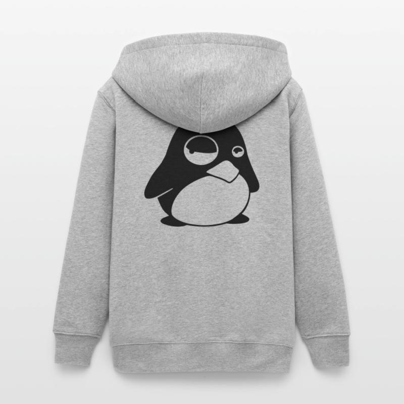 Grumpy Tux – Drôle de Penguin Linux pour les geeks Veste à capuche ado bio Stanley/Stella