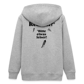 Réalité et réalité - Veste à capuche ado bio Stanley/Stella - gris chiné - Dos - AI Model Teenager Male light (155cm)
