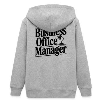 Responsable du bureau commercial - Veste à capuche ado bio Stanley/Stella - gris chiné - Dos - AI Model Teenager Male light (155cm)