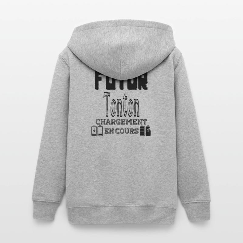 Future Uncle Loading In Progress Teens Organic Zip-up Hoodie by Stanley/Stella