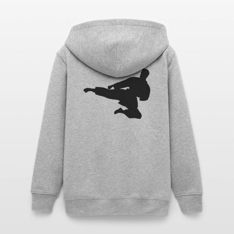 Karate oder Taekwondo sprangen seitwärts Teenager Organic Kapuzenjacke Mini Cultivator von Stanley/Stella