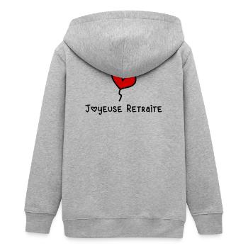 RETRAITE - Veste à capuche ado bio Stanley/Stella - gris chiné - Dos - AI Model Teenager Male light (155cm)