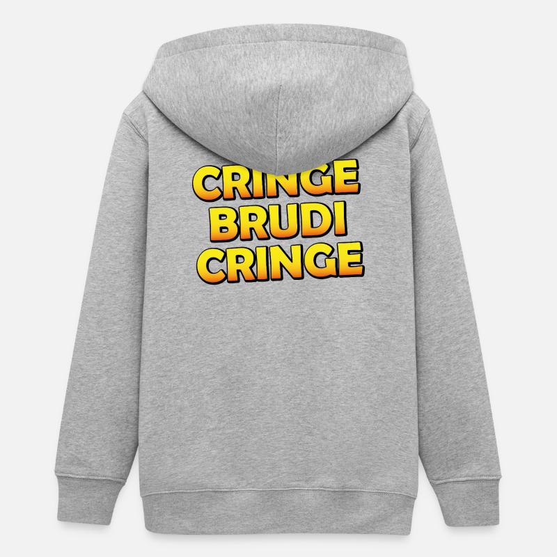 Cring, Brudi - Veste à capuche ado bio Stanley/Stella - gris chiné