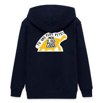 lustiger_Humor_Sarkasmus_Aufkleber_Campingwagen_Van_ - Teenager Organic Kapuzenjacke Mini Cultivator von Stanley/Stella - Navy - Hinten - AI Model Teenager Male light (155cm)