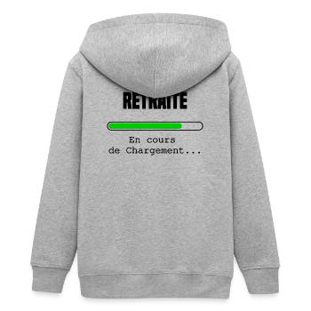 Retraite en cours de chargement - Veste à capuche ado bio Stanley/Stella - gris chiné - Dos - AI Model Teenager Male light (155cm)