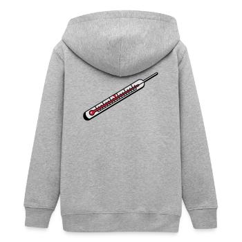 Un thermomètre à mercure - Veste à capuche ado bio Stanley/Stella - gris chiné - Dos - AI Model Teenager Male light (155cm)