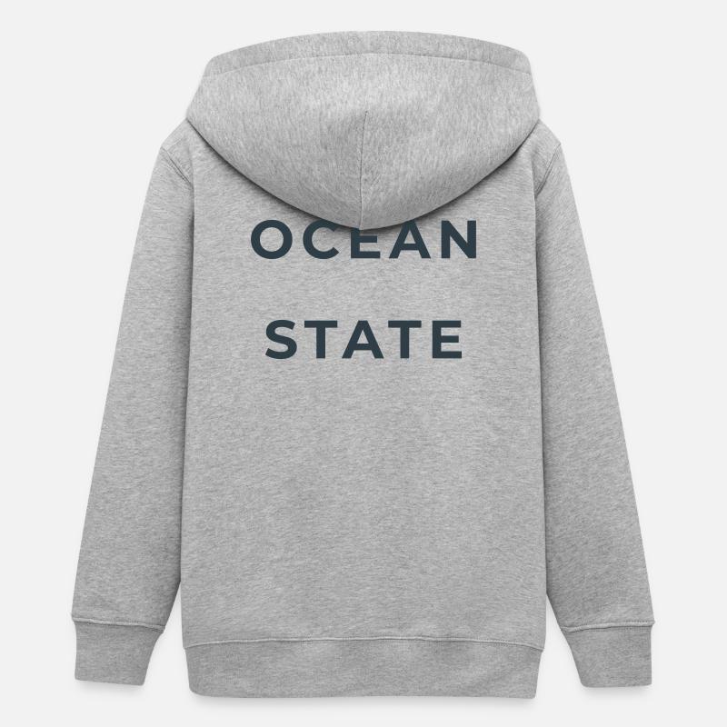 OCEAN STATE - Veste à capuche ado bio Stanley/Stella - gris chiné