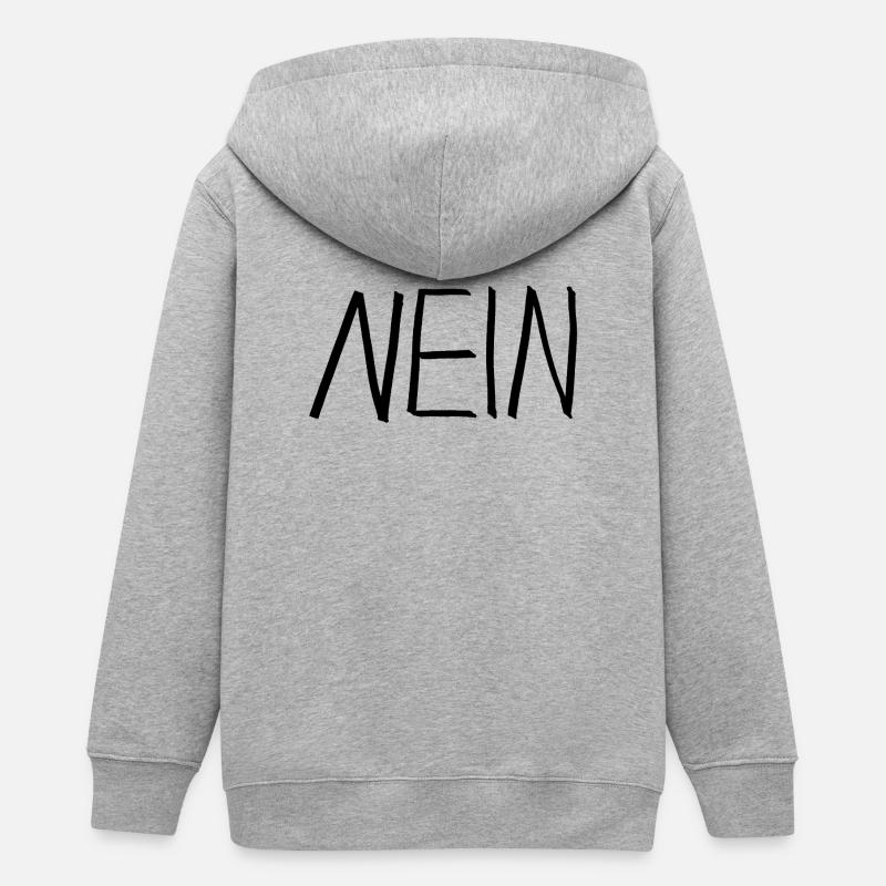 Non - Veste à capuche ado bio Stanley/Stella - gris chiné